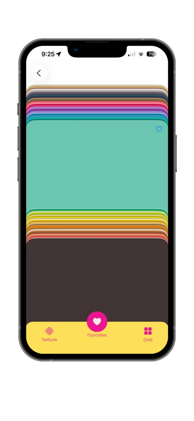 Color Curator: color cards